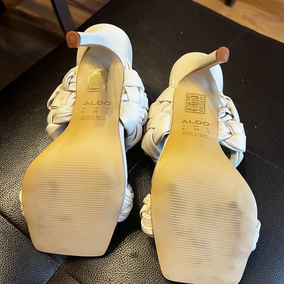 Wovella Braided Dual Strap Stiletto Heel Sandals - Picture 8 of 11